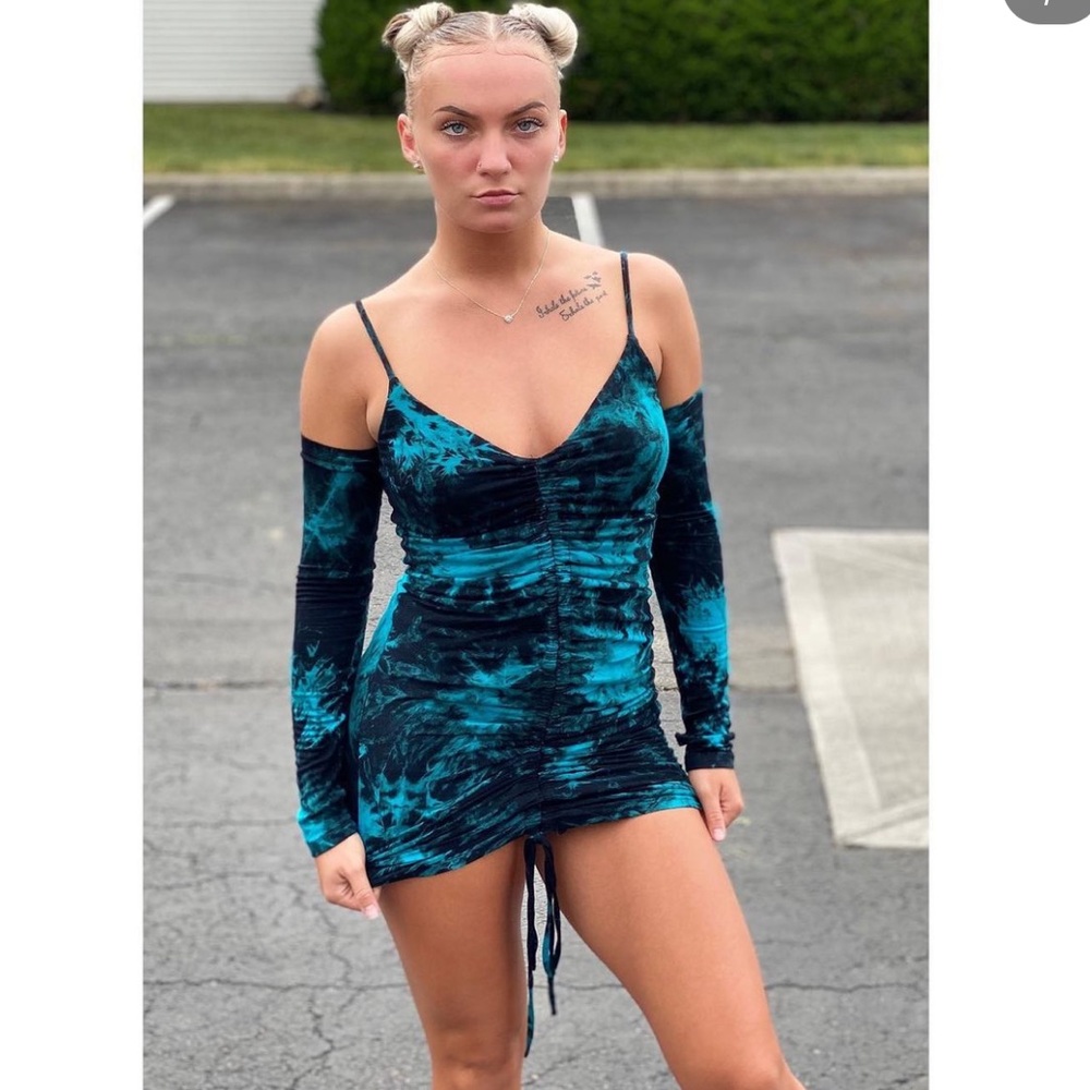 WOMENS TIE DYE DRESS